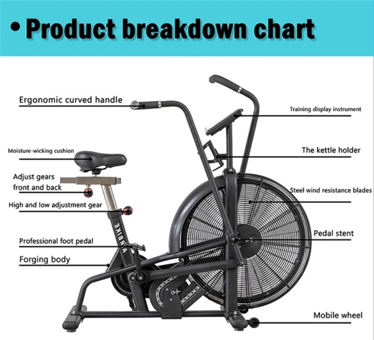 Gym Air Bike Resistance Indoor Exercise