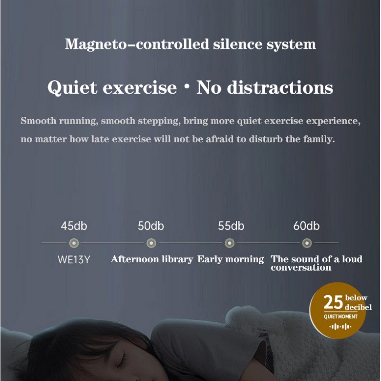 3quiet exercise treadmill