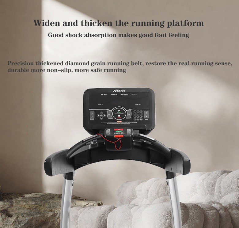 2wide platform commercial treadmill
